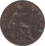 1924 HALFPENNY ( AUNC )