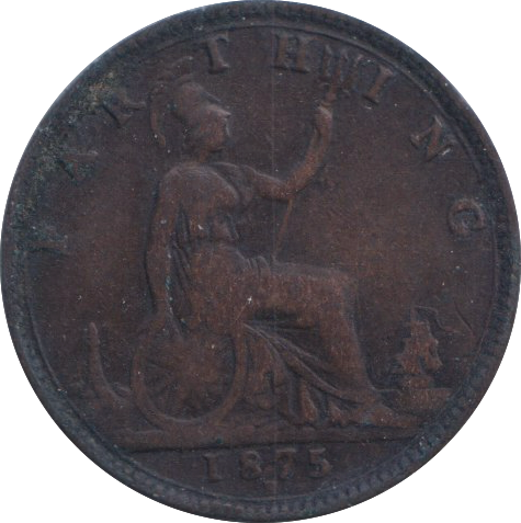 1875 FARTHING ( FINE )