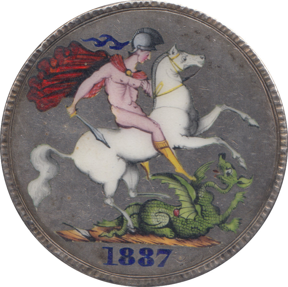 1887 ENAMELLED CROWN