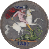 1887 ENAMELLED CROWN