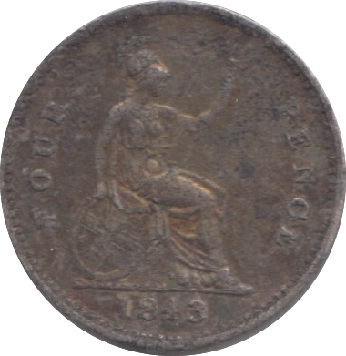 1843 FOUR PENCE ( GVF )