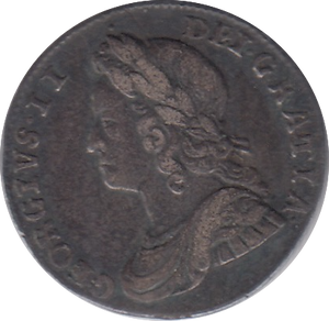 1729 MAUNDY THREEPENCE ( VF )