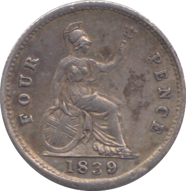 1839 FOUR PENCE ( GVF )