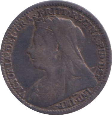 1901 MAUNDY THREEPENCE ( GF )