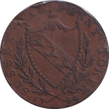 1794 HALF PENNY TOKEN SUSSEX