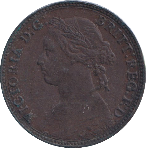 1879 FARTHING ( VF )