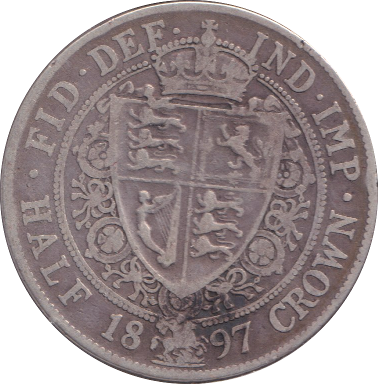 1897 HALFCROWN ( FINE )