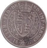 1897 HALFCROWN ( FINE )