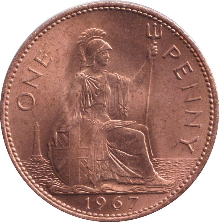 1967 PENNY ( BU )