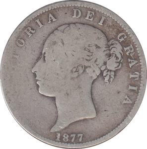 1877 HALFCROWN ( NF )