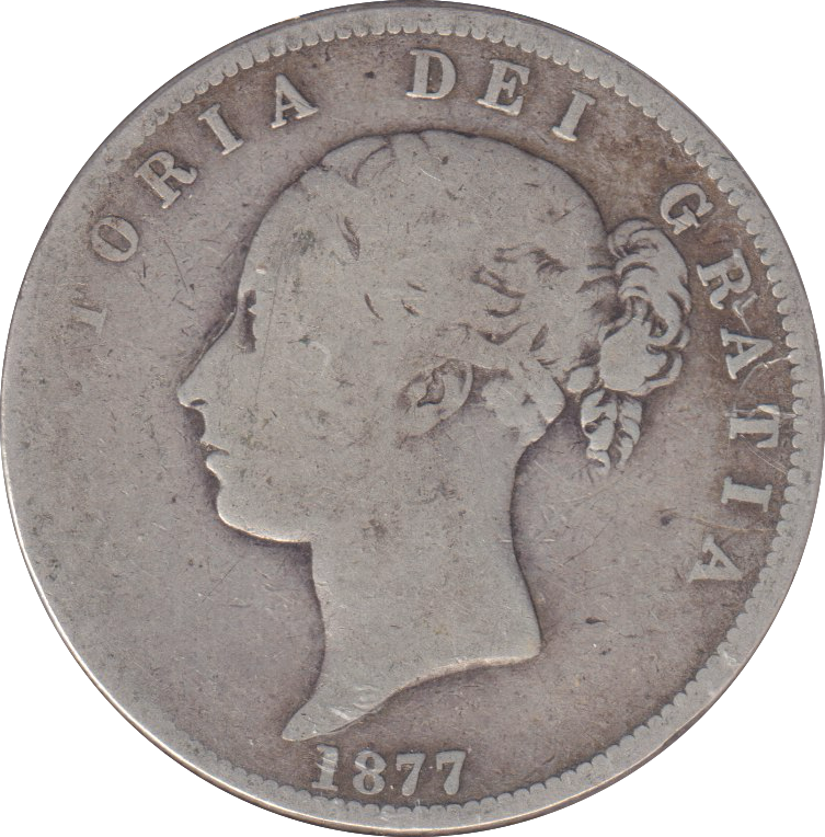 1877 HALFCROWN ( NF )