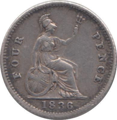 1836 FOURPENCE ( GVF )