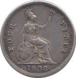 1836 FOURPENCE ( GVF )