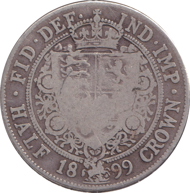 1899 HALFCROWN ( FINE )