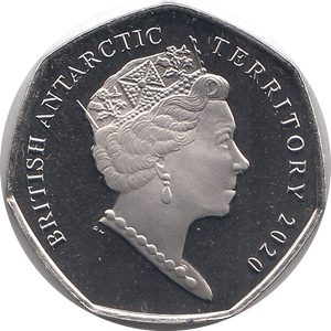 2020 50 PENCE HMS EREBUS ( BU )