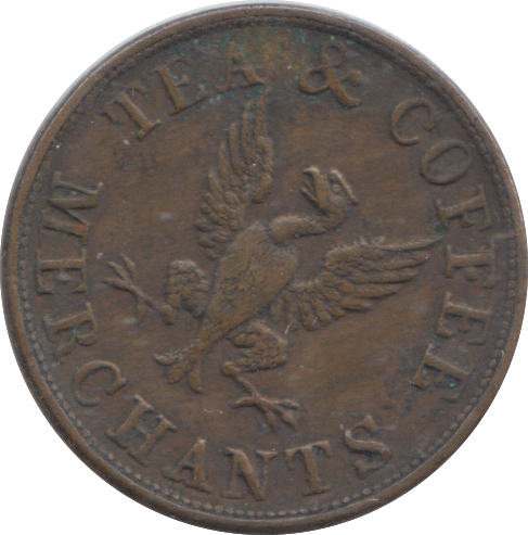 1844 SALFORD FARTHING TEA TOKEN