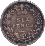 1883 SIXPENCE ( VF )