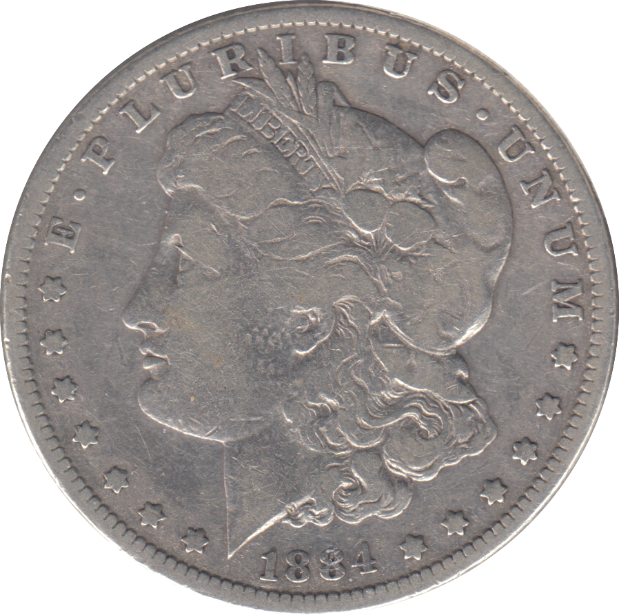 1884 SILVER ONE MORGAN DOLLAR USA