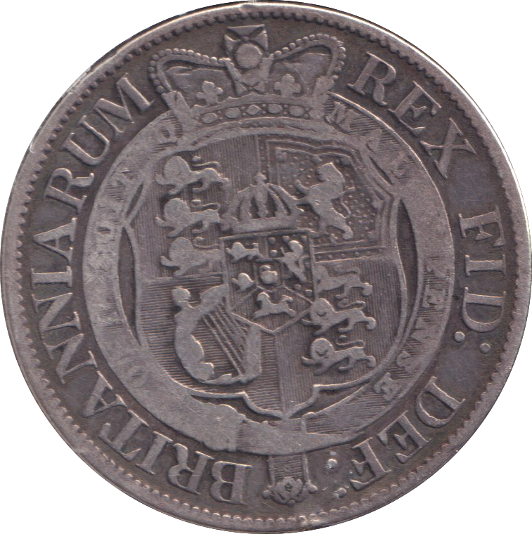 1818 HALFCROWN ( GF )