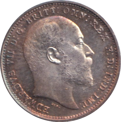 1907 UNC MAUNDY FOURPENCE