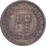 1887 HALFCROWN ( VF )