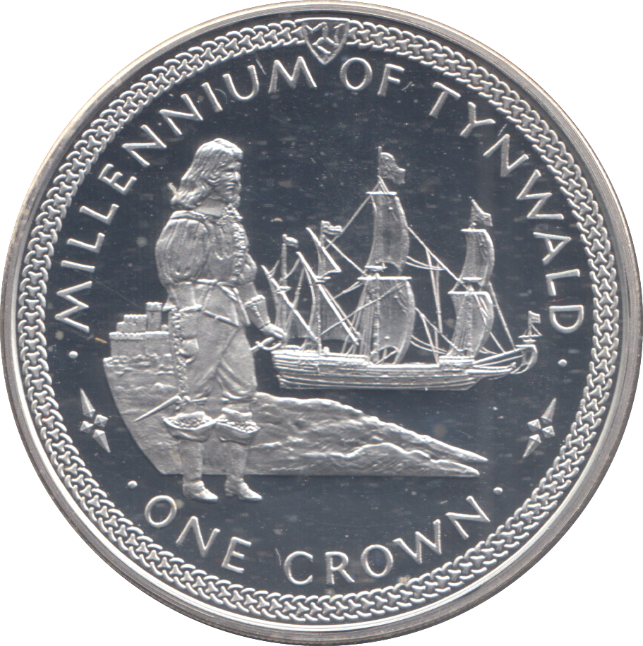 1979 SILVER PROOF CROWN MILLENNIUM OF TYNWALD