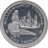 1979 SILVER PROOF CROWN MILLENNIUM OF TYNWALD