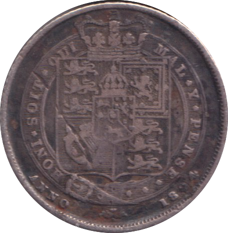 1824 SIXPENCE ( VF )