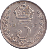 1917 THREEPENCE ( VF )