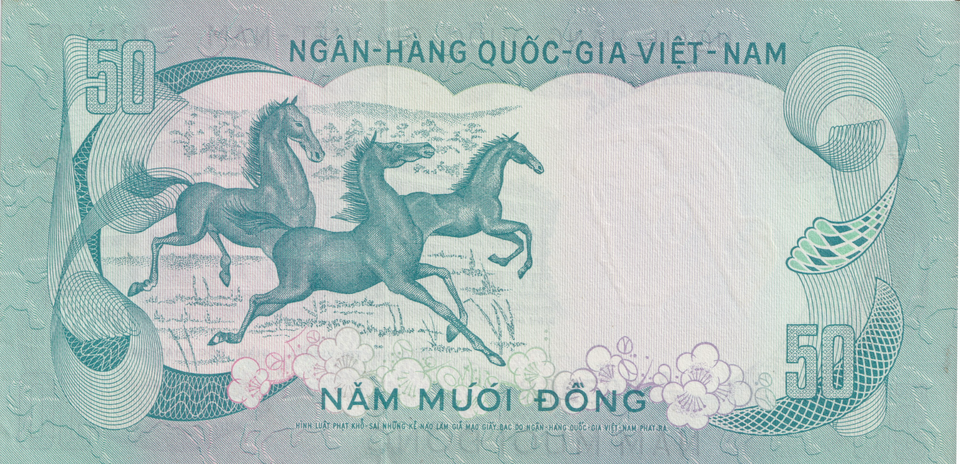 1972 VIETNAM 50 DONG BANKNOTE REF-1670
