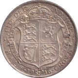 1916 HALFCROWN ( AUNC )