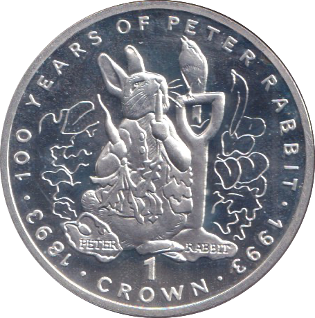 1993 SILVER PROOF CROWN GIBRALTAR
