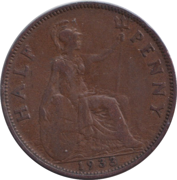 1933 HALFPENNY ( FINE )
