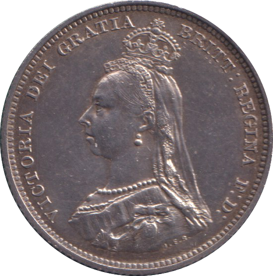 1887 MAUNDY THREEPENCE ( AUNC )