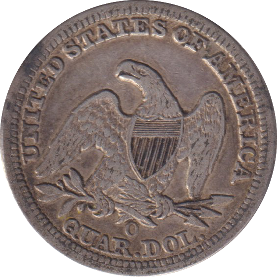 1856 SILVER USA QUARTER DOLLAR