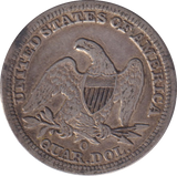 1856 SILVER USA QUARTER DOLLAR