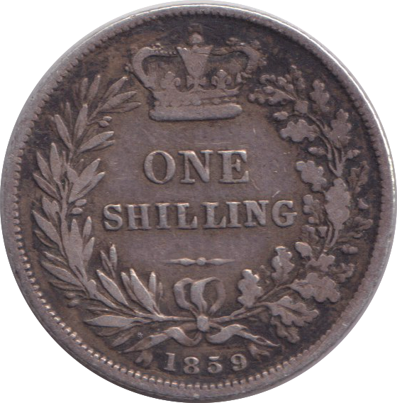 1859 SHILLING ( FINE )