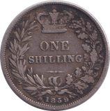1859 SHILLING ( FINE )