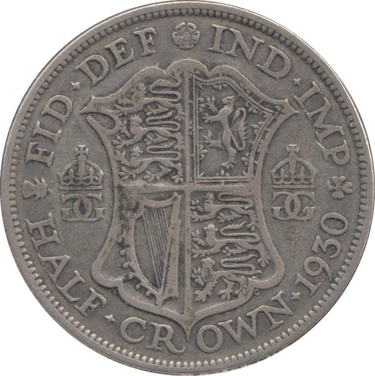 1930 HALFCROWN ( FINE )