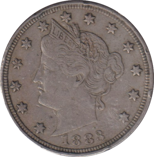 1883 5 CENTS USA