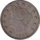 1883 5 CENTS USA