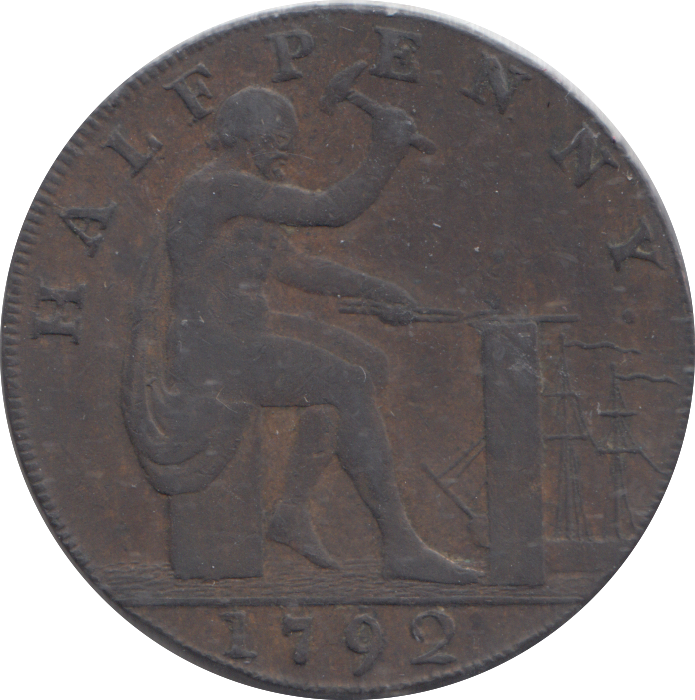 1792 WARWICKSHIRE HALFPENNY TOKEN