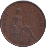 1929 HALFPENNY ( NF )