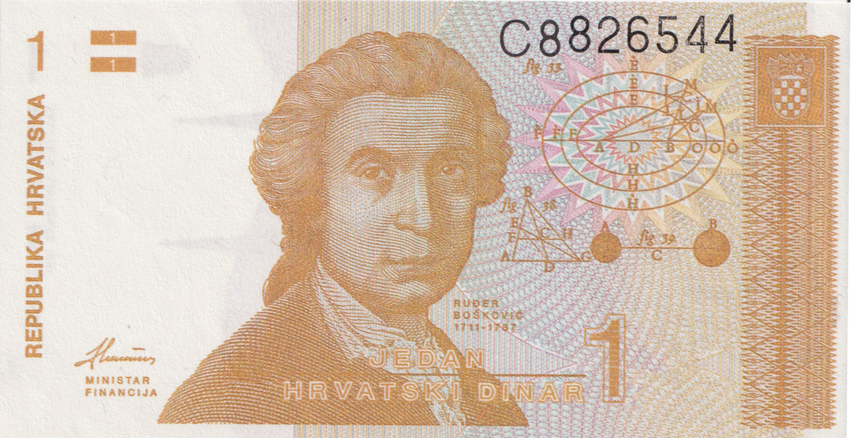 1991 CROATIA DOLLAR BANKNOTE REF-1690