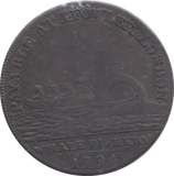 1794 LONDON HALFPENNY TOKEN