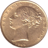 1869 GOLD SOVEREIGN ( GVF )