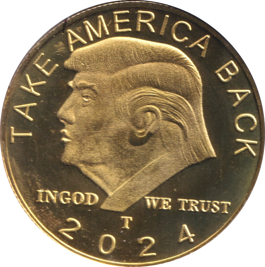 2024 TAKE AMERICA BACK DONAL TRUMP MEDALLION