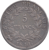 1811 SILVER FRANCE 5 FRANCS ROUEN MINT