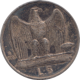 1927 SILVER ITALY 5 LIRA