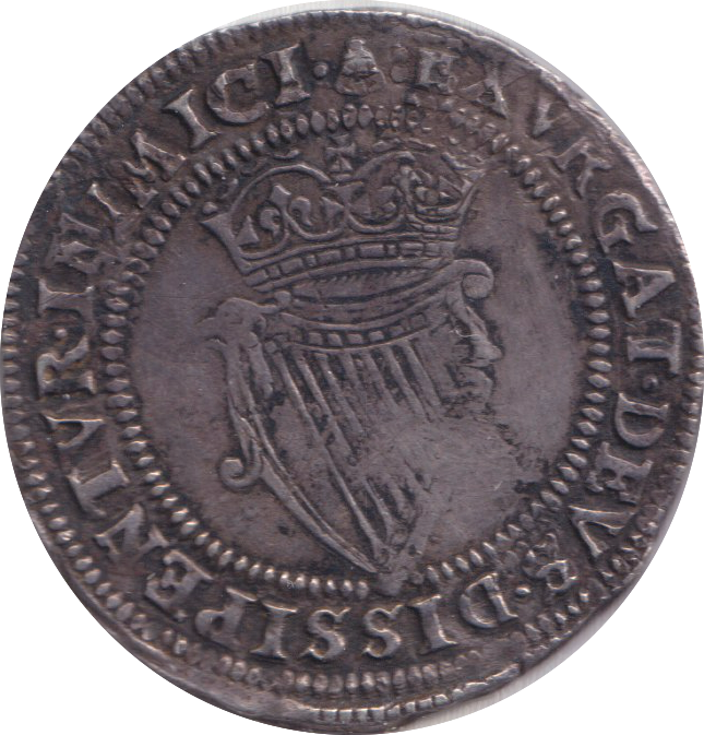 1603 SILVER SHILLING HAMMERED IRELAND